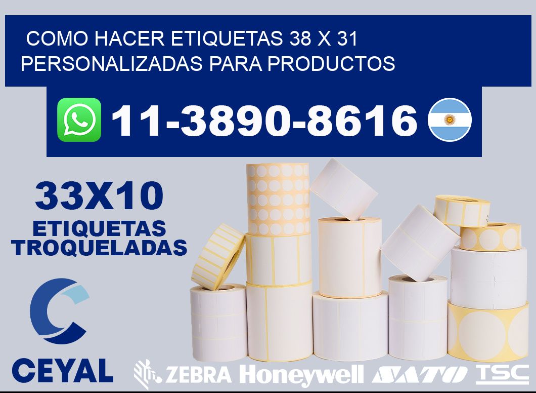 como hacer etiquetas 38 x 31 personalizadas para productos