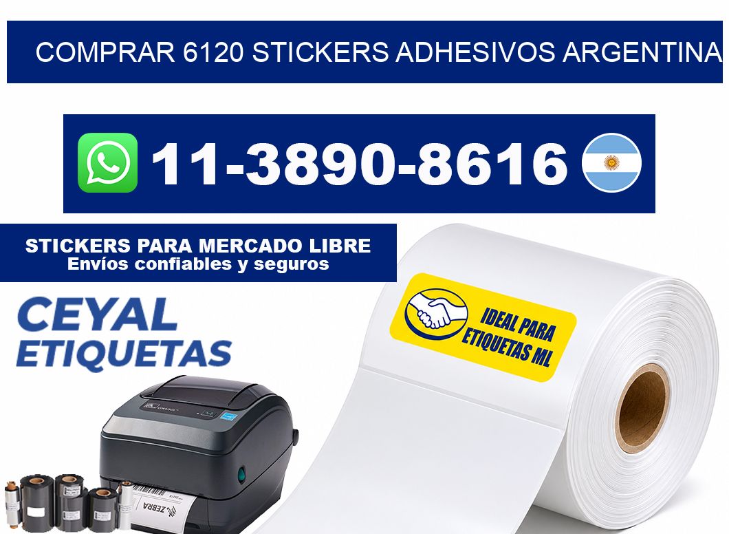 comprar 6120 stickers adhesivos argentina