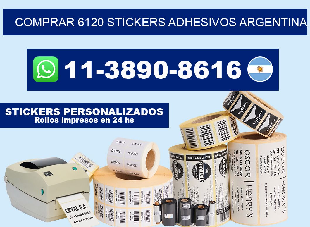 comprar 6120 stickers adhesivos argentina