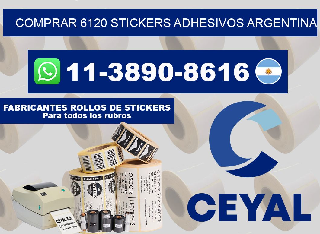comprar 6120 stickers adhesivos argentina