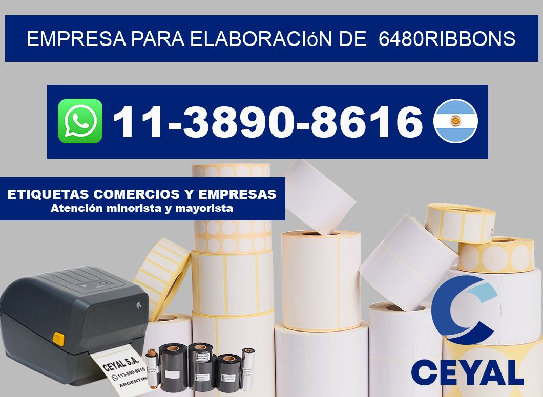 empresa para elaboración de  6480ribbons
