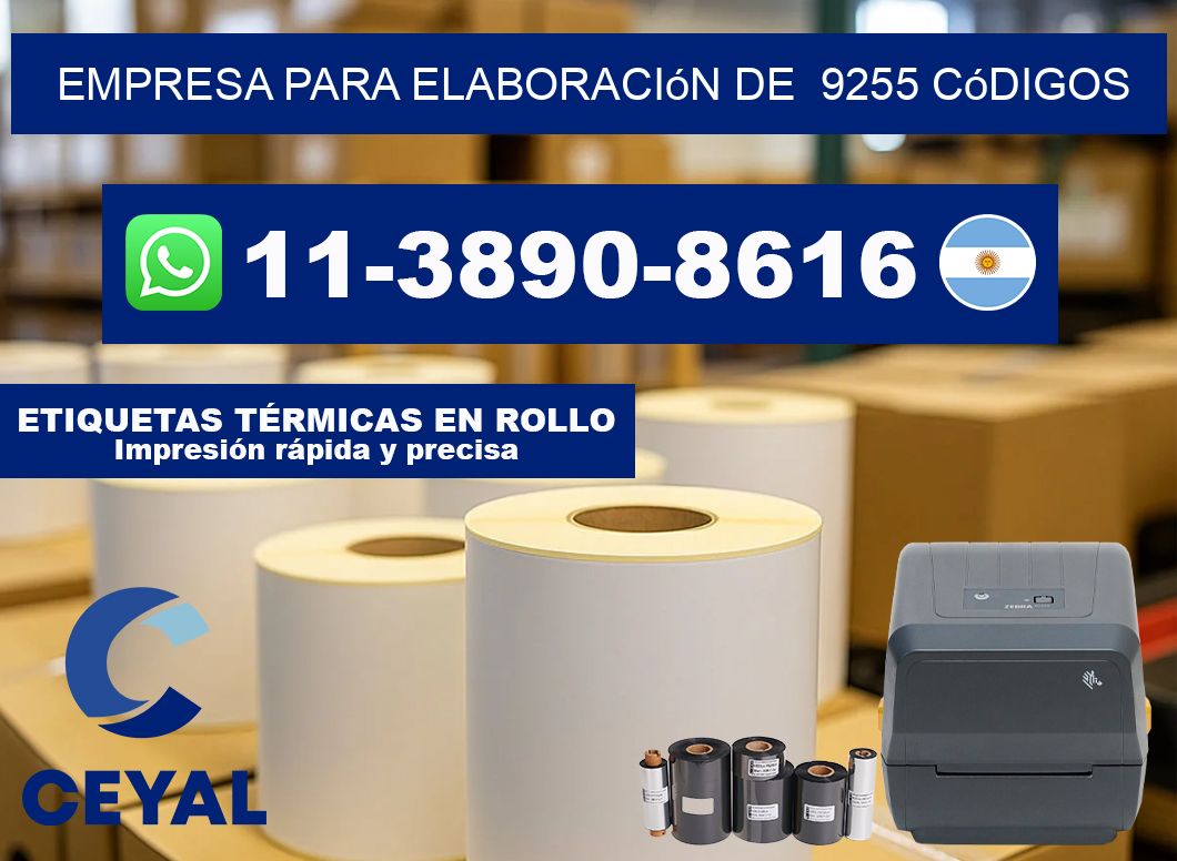 empresa para elaboración de  9255 códigos