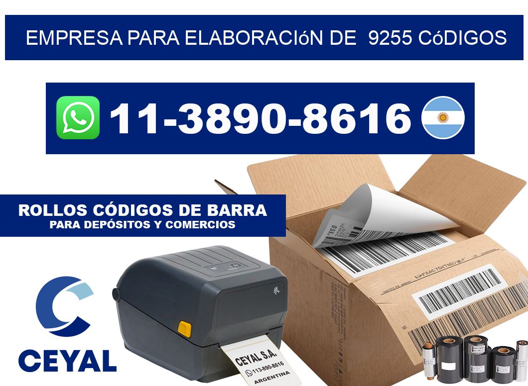 empresa para elaboración de  9255 códigos