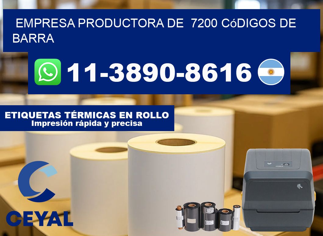 empresa productora de 7200 códigos de barra
