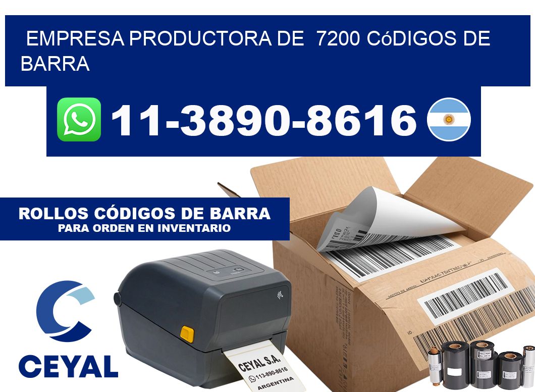 empresa productora de  7200 códigos de barra
