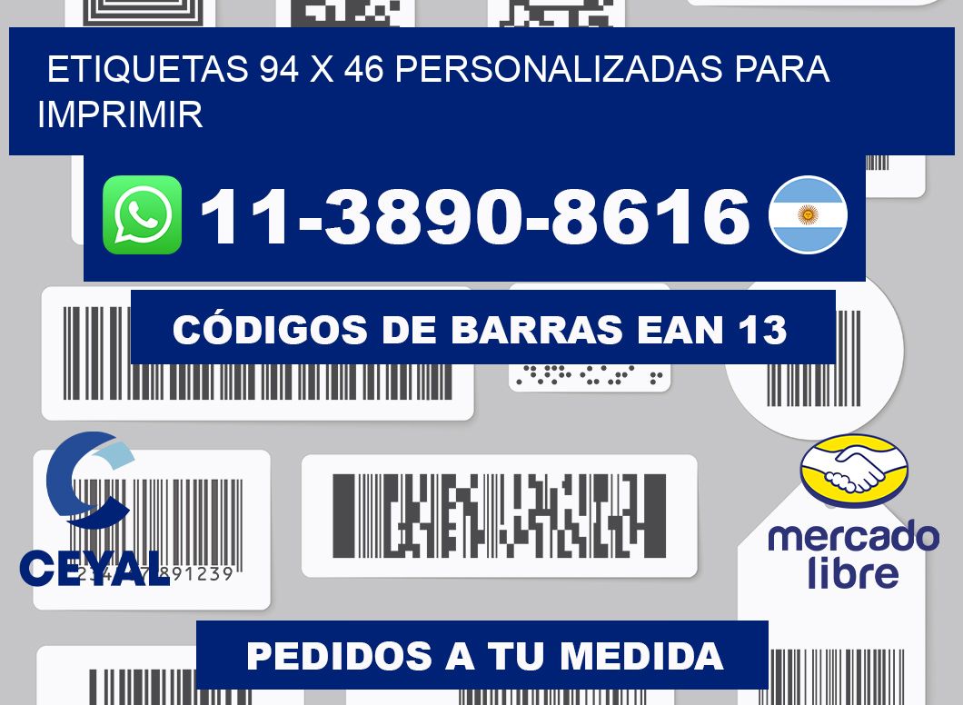 etiquetas 94 x 46 personalizadas para imprimir
