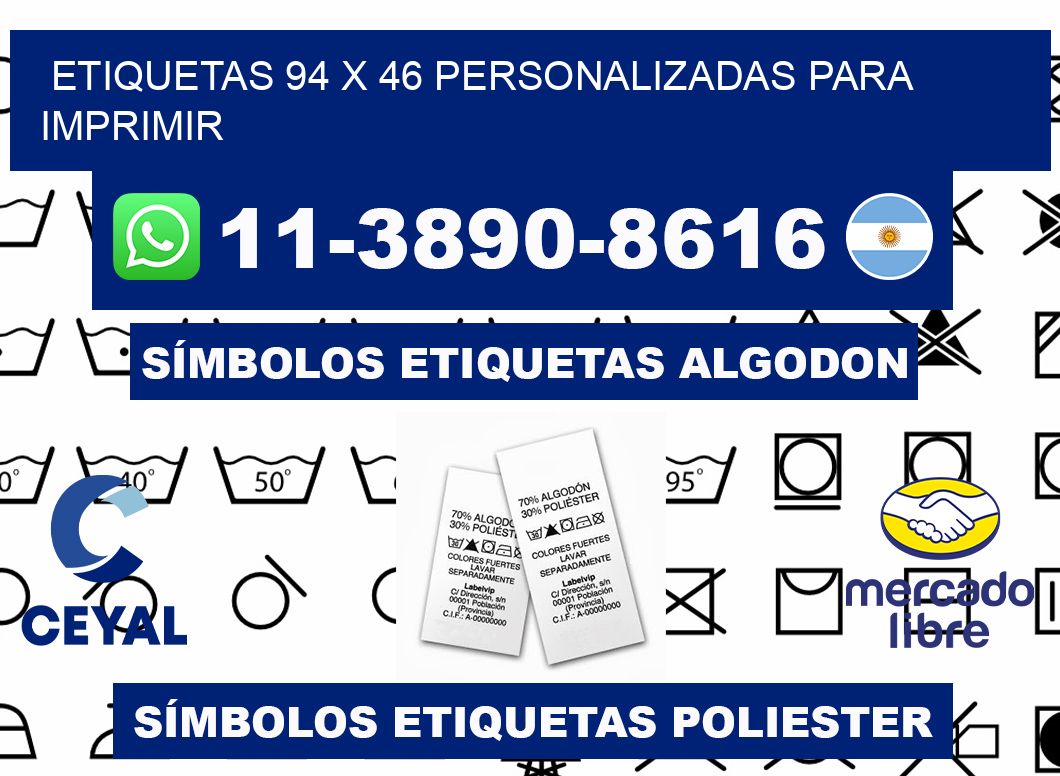 etiquetas 94 x 46 personalizadas para imprimir