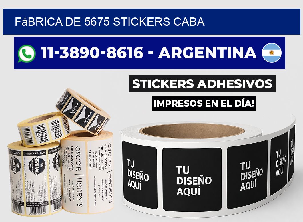 fábrica de 5675 stickers CABA