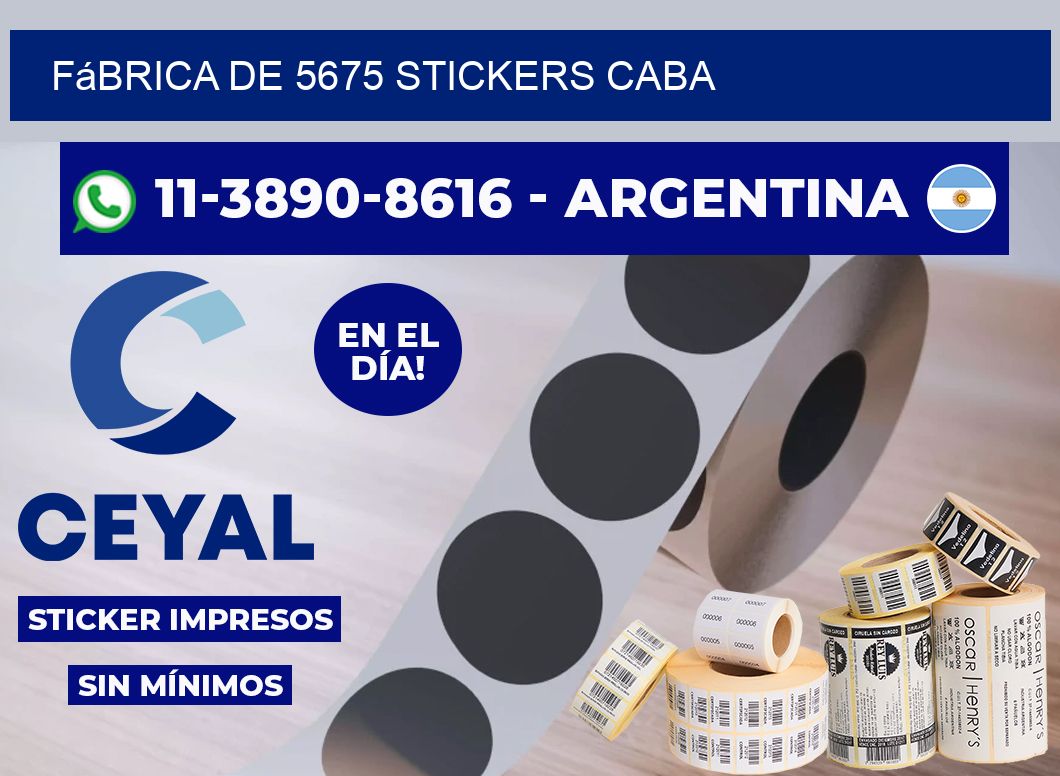 fábrica de 5675 stickers CABA