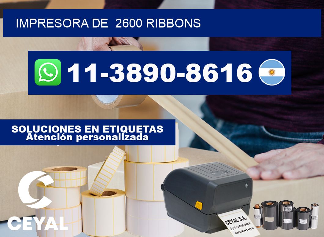 impresora de  2600 ribbons