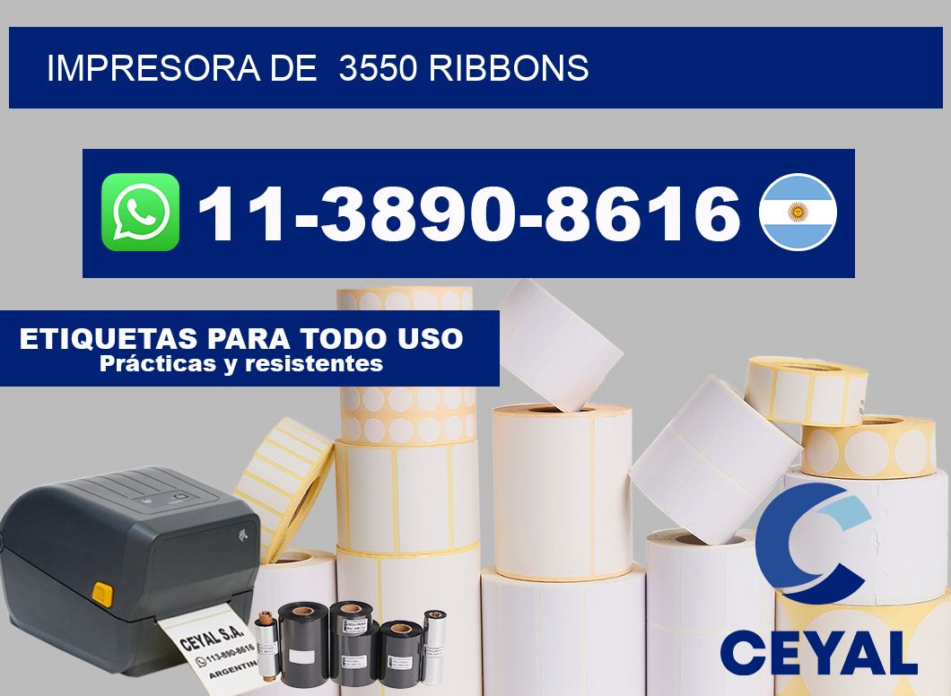 impresora de  3550 ribbons