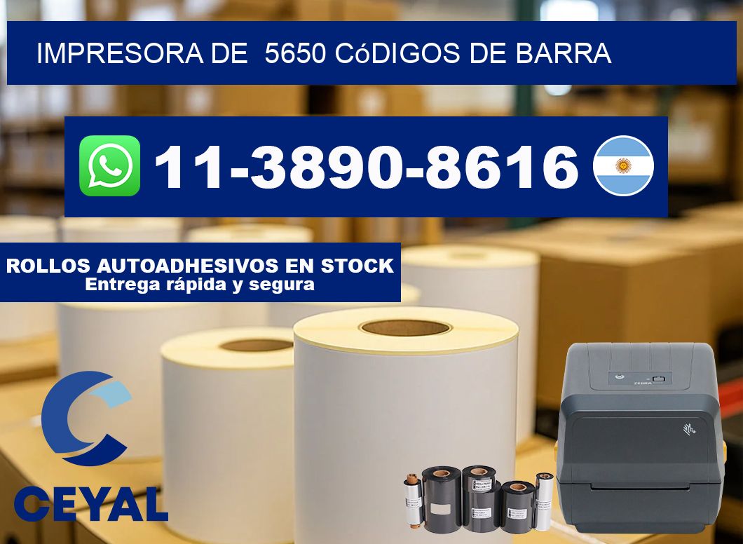 impresora de  5650 códigos de barra