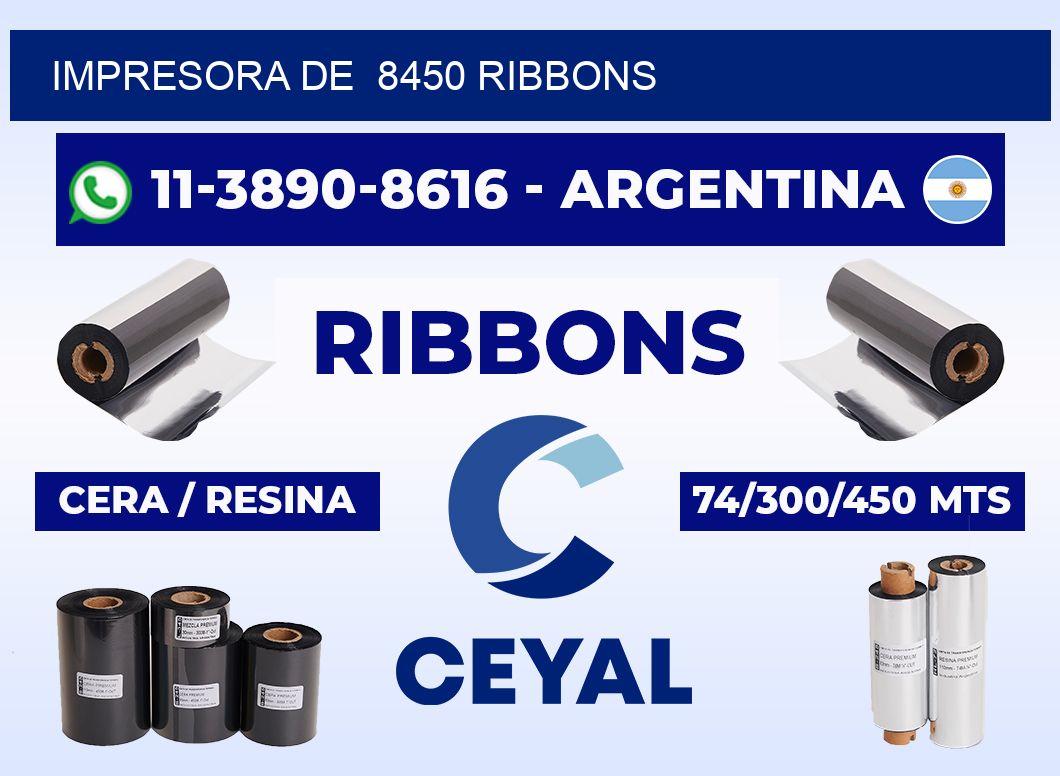impresora de  8450 ribbons