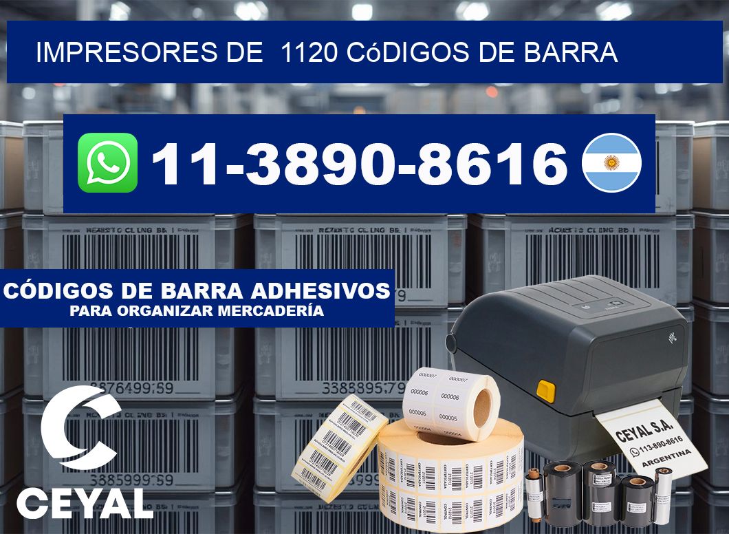 impresores de  1120 códigos de barra