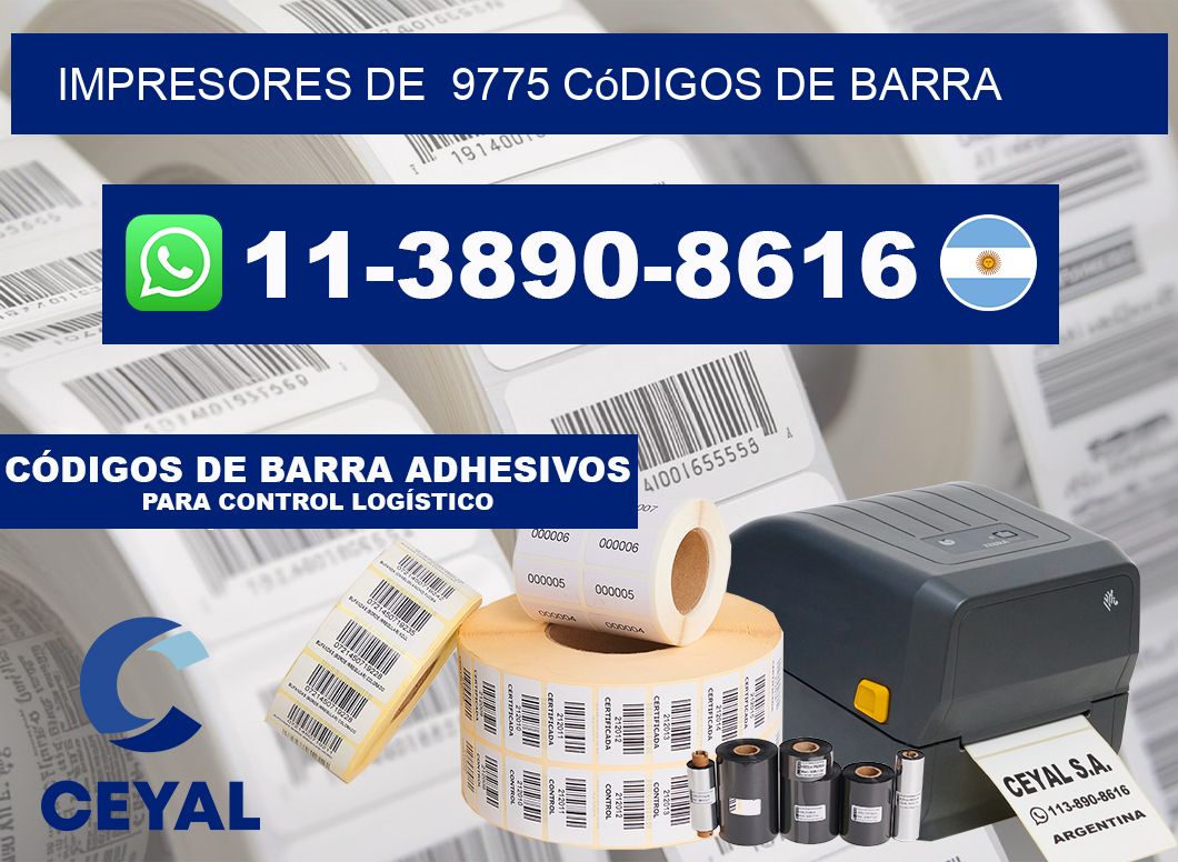 impresores de  9775 códigos de barra