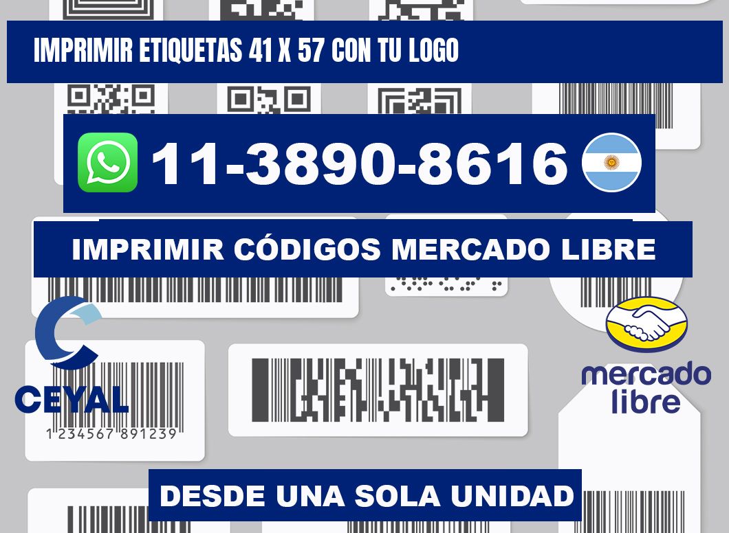 imprimir etiquetas 41 x 57 con tu logo