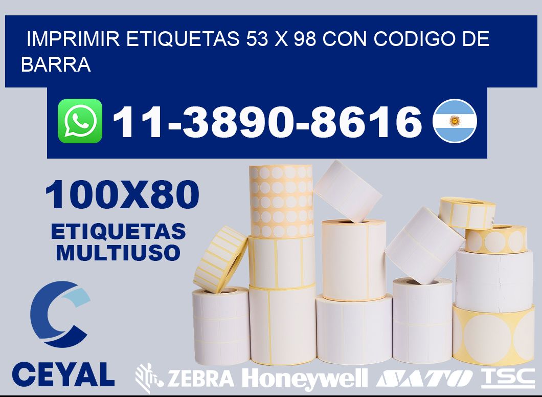imprimir etiquetas 53 x 98 con codigo de barra
