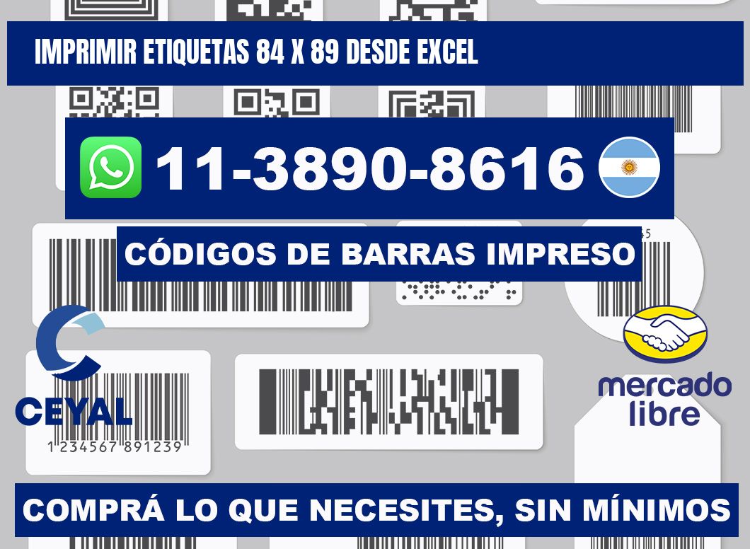 imprimir etiquetas 84 x 89 desde excel