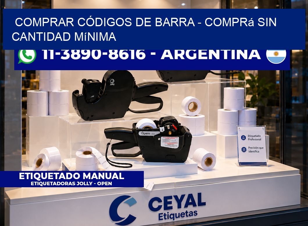 COMPRAR CÓDIGOS DE BARRA - Comprá sin cantidad mínima
