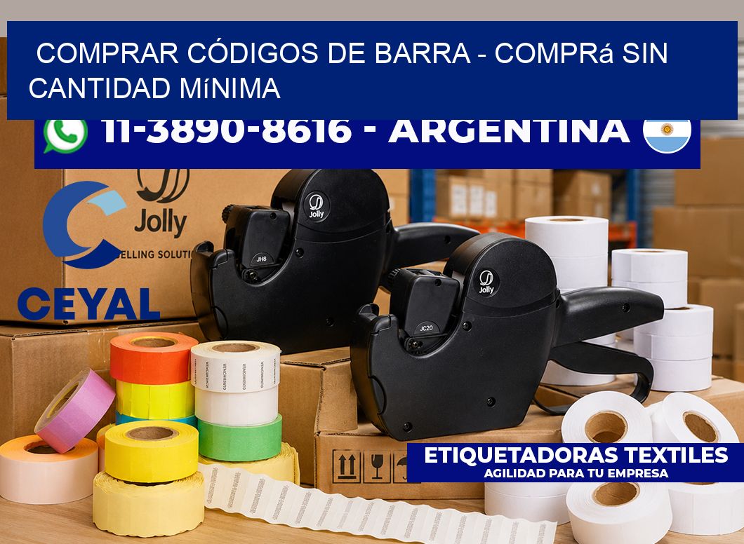 COMPRAR CÓDIGOS DE BARRA – Comprá sin cantidad mínima