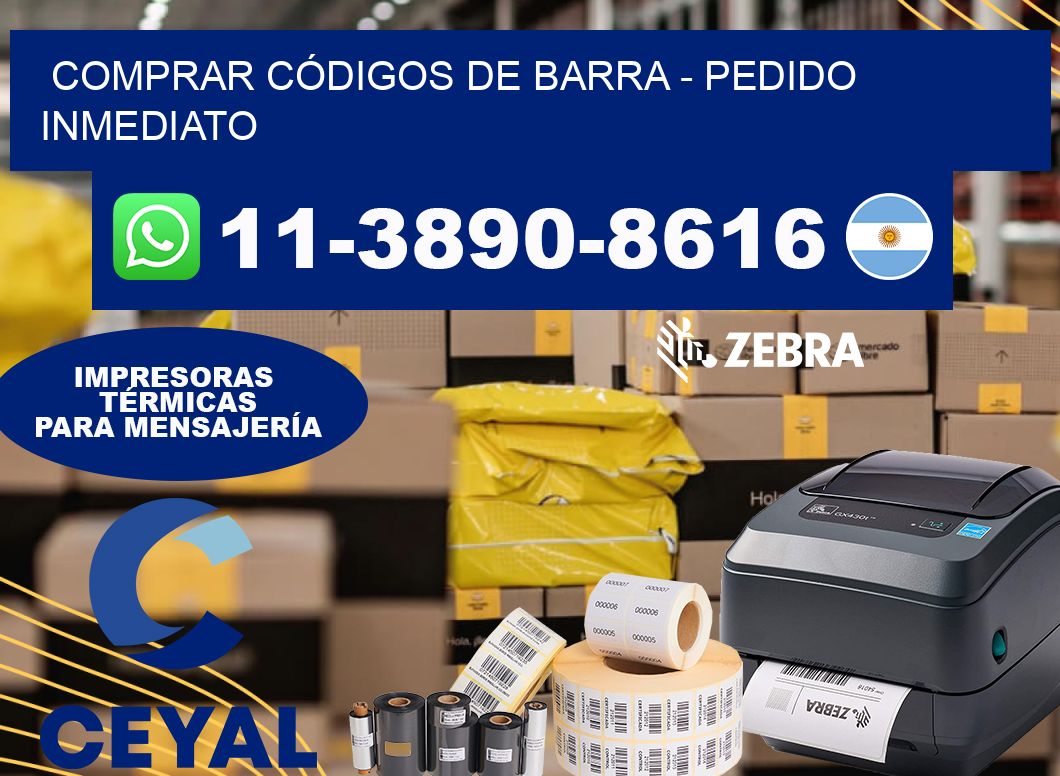 COMPRAR CÓDIGOS DE BARRA - Pedido inmediato