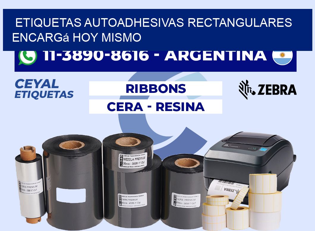 ETIQUETAS AUTOADHESIVAS RECTANGULARES Encargá hoy mismo