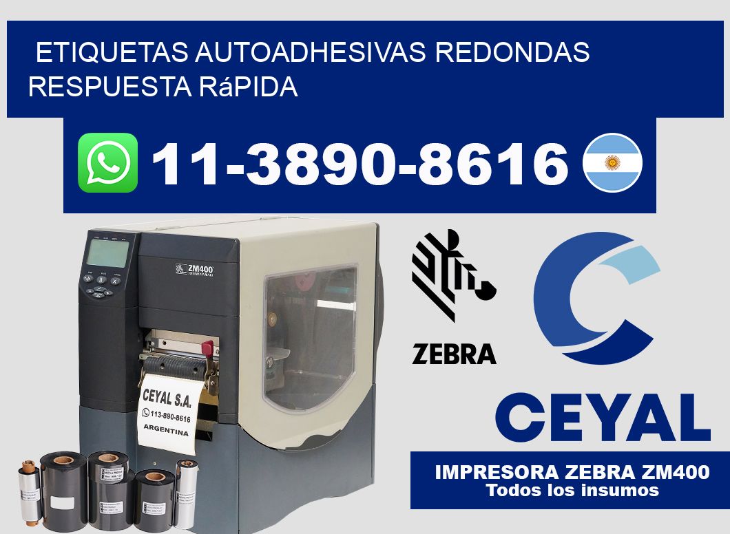 ETIQUETAS AUTOADHESIVAS REDONDAS Respuesta rápida