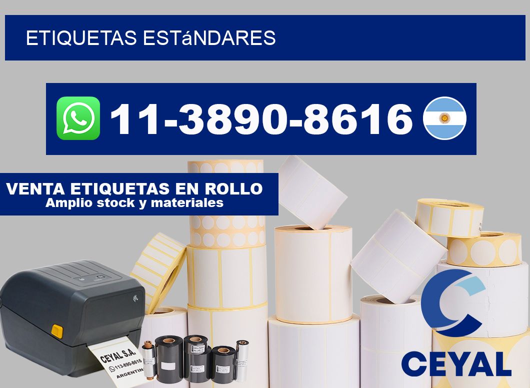 ETIQUETAS estándares