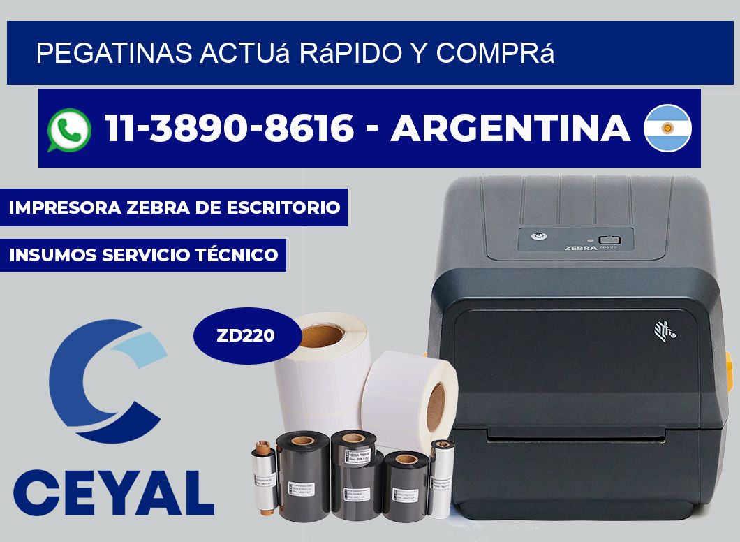 PEGATINAS Actuá rápido y comprá