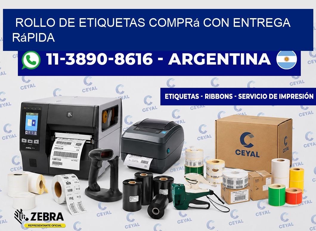 ROLLO DE ETIQUETAS Comprá con entrega rápida