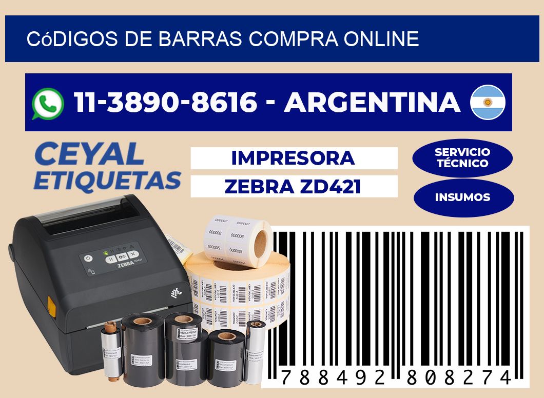 códigos de barras compra online