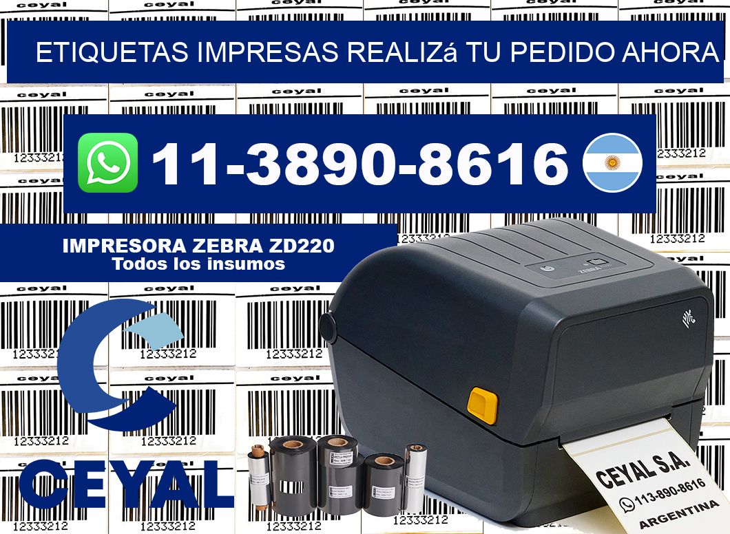 etiquetas impresas Realizá tu pedido ahora