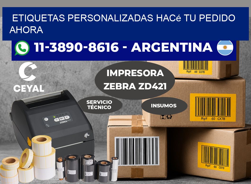 etiquetas personalizadas Hacé tu pedido ahora