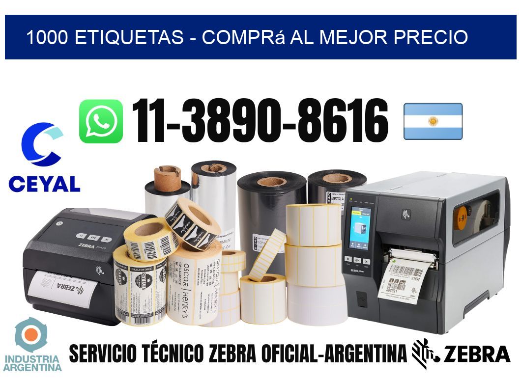 1000 ETIQUETAS – Comprá al mejor precio