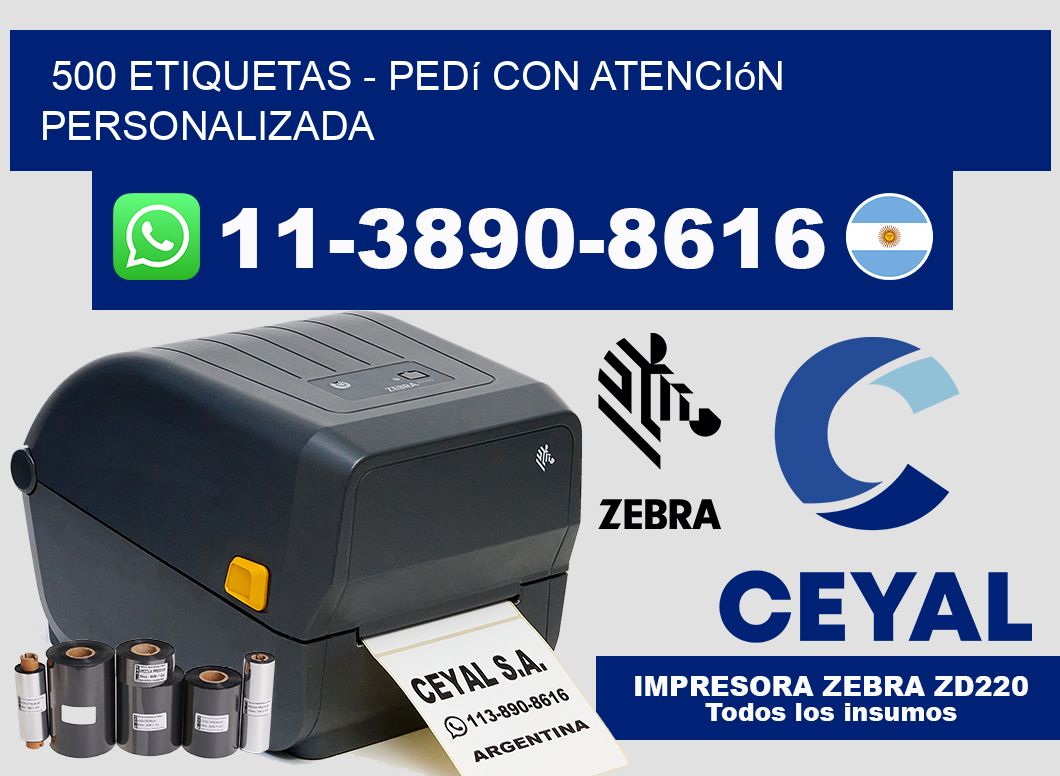 500 ETIQUETAS – Pedí con atención personalizada
