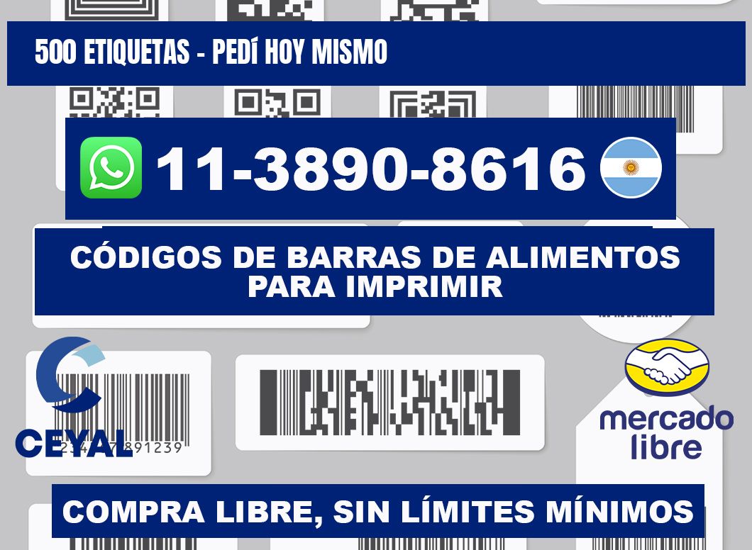 500 ETIQUETAS - Pedí hoy mismo