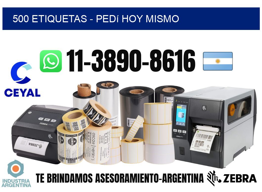 500 ETIQUETAS – Pedí hoy mismo