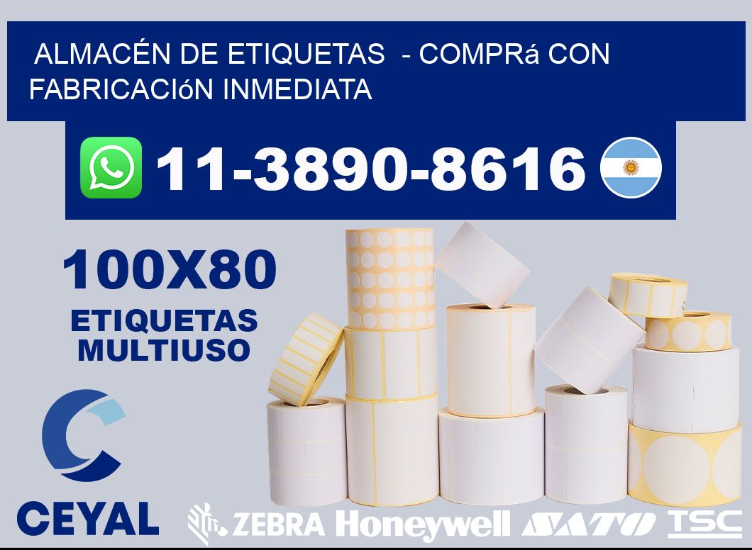ALMACÉN DE ETIQUETAS  - Comprá con fabricación inmediata