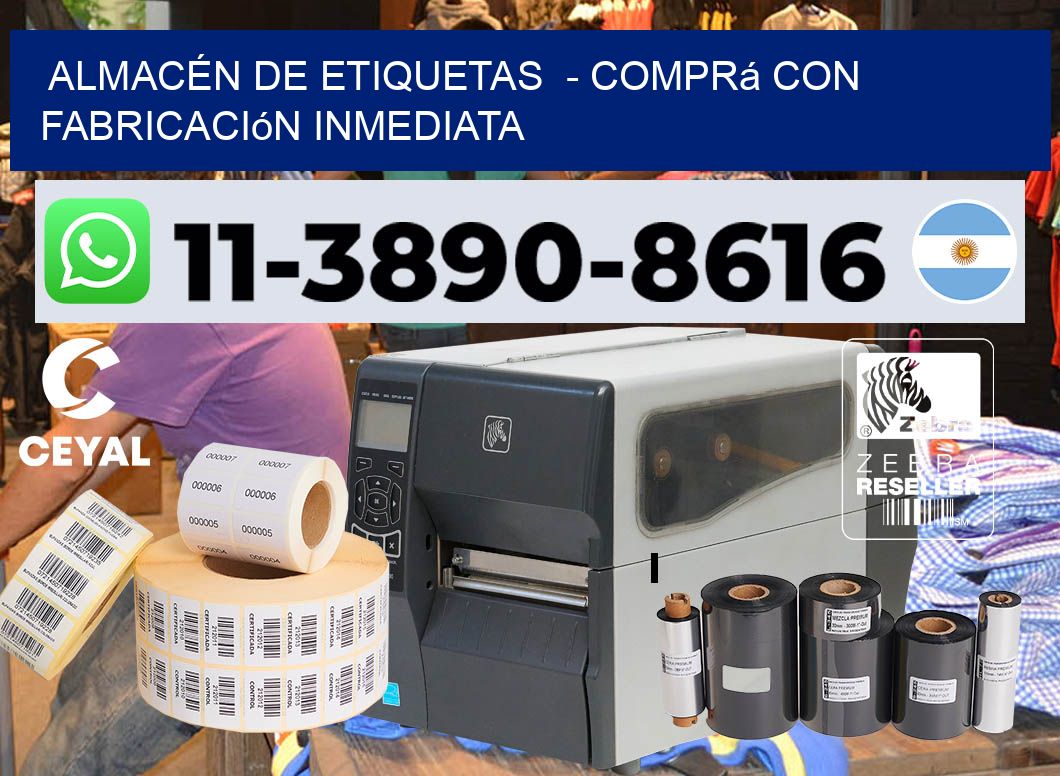 ALMACÉN DE ETIQUETAS  - Comprá con fabricación inmediata