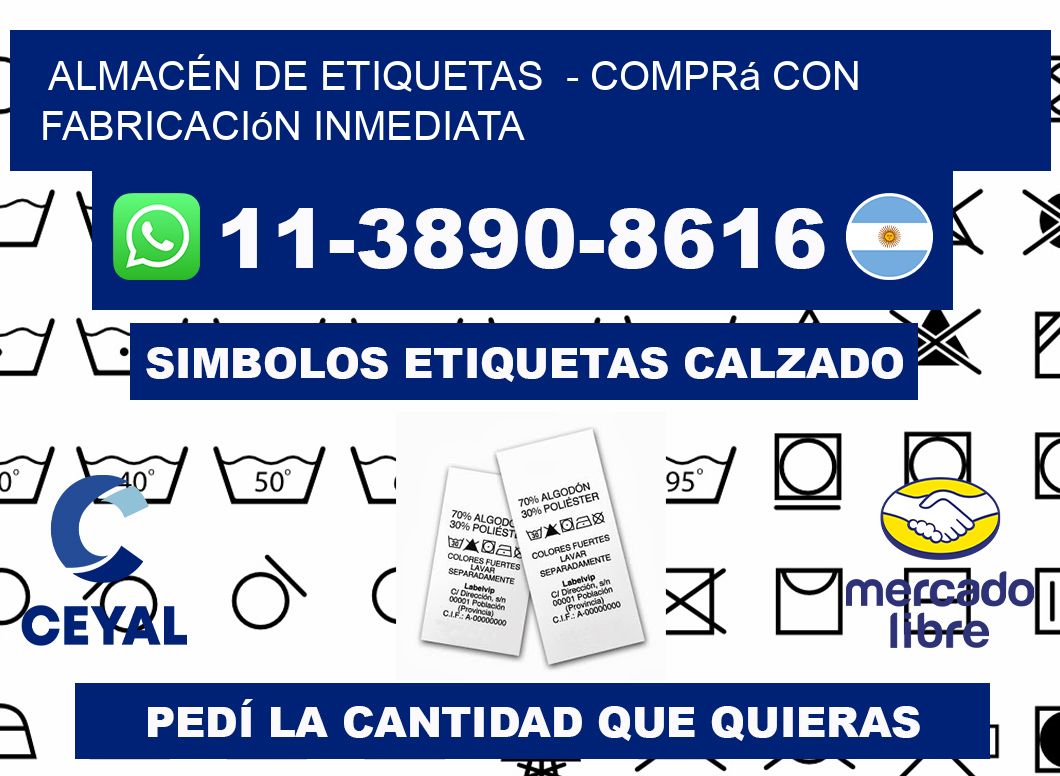 ALMACÉN DE ETIQUETAS  - Comprá con fabricación inmediata