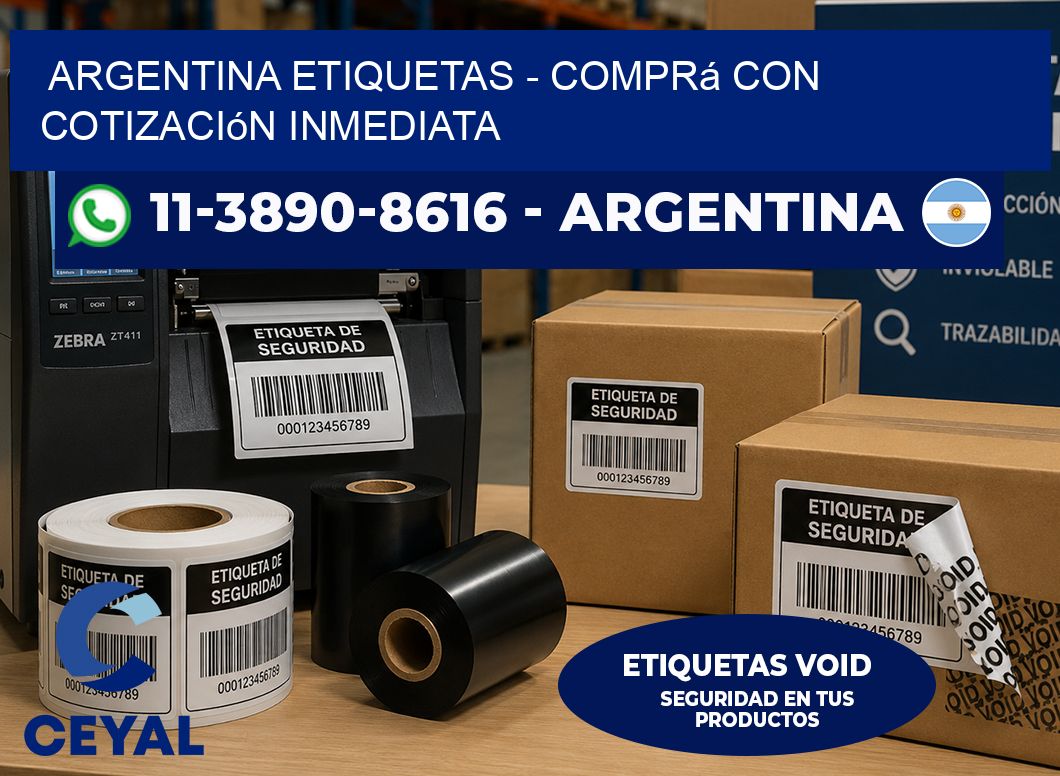 ARGENTINA ETIQUETAS - Comprá con cotización inmediata