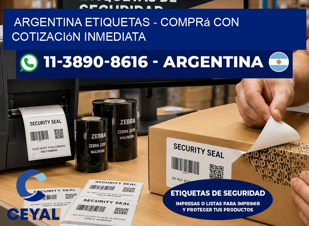 ARGENTINA ETIQUETAS - Comprá con cotización inmediata