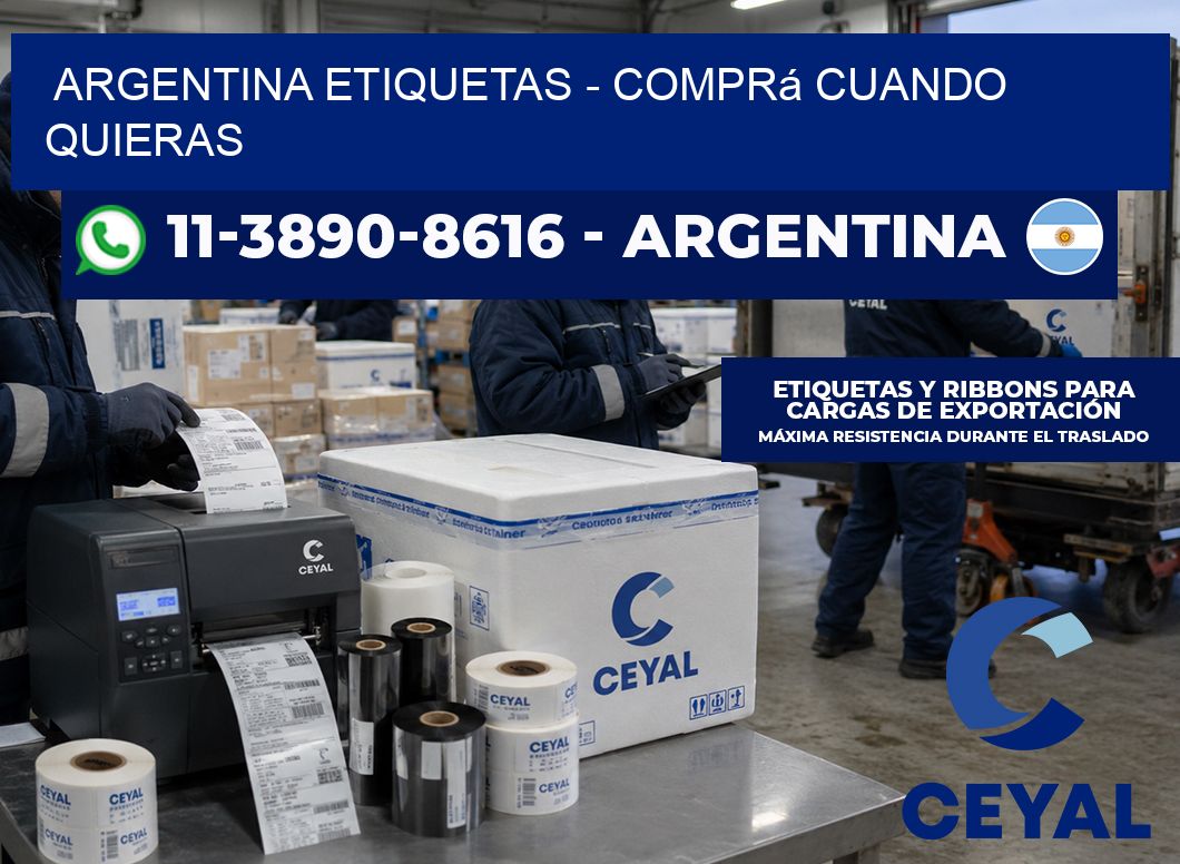 ARGENTINA ETIQUETAS – Comprá cuando quieras