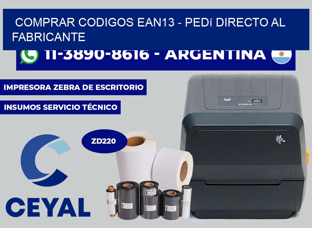 COMPRAR CODIGOS EAN13 - Pedí directo al fabricante