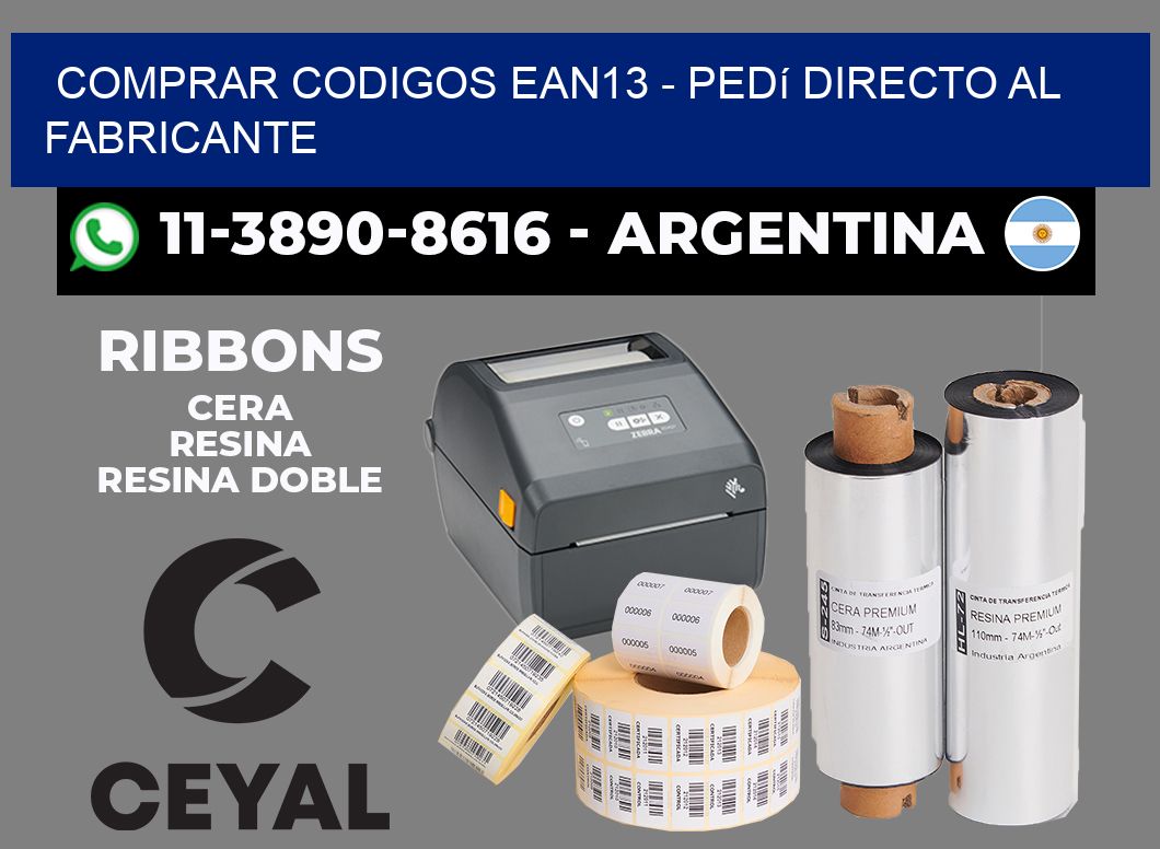 COMPRAR CODIGOS EAN13 - Pedí directo al fabricante