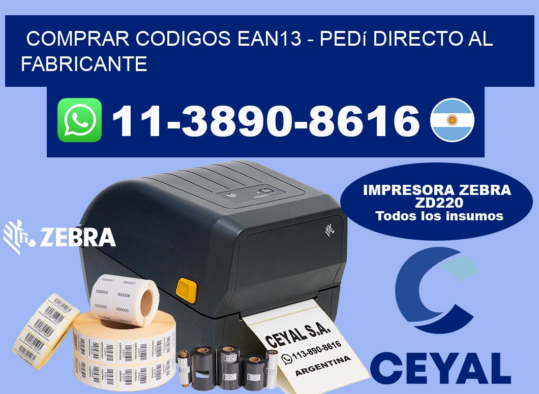 COMPRAR CODIGOS EAN13 - Pedí directo al fabricante