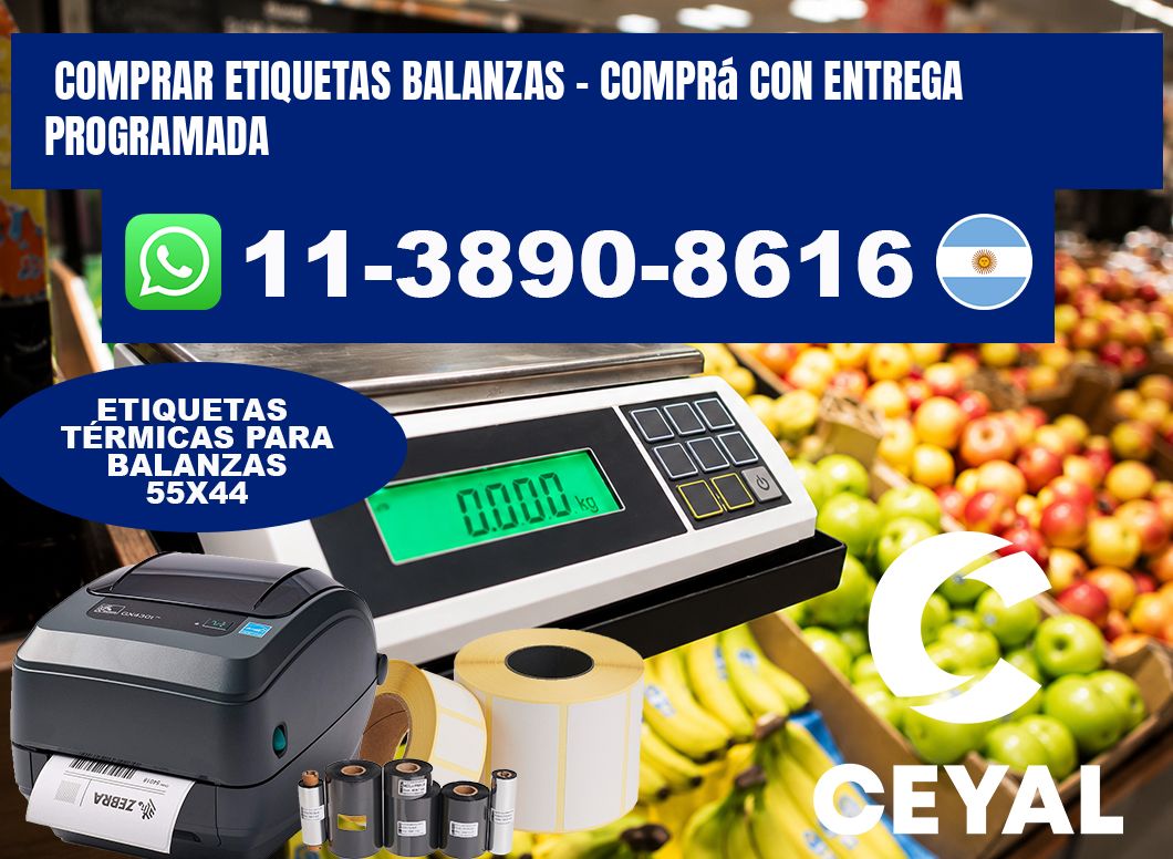 COMPRAR ETIQUETAS BALANZAS - Comprá con entrega programada