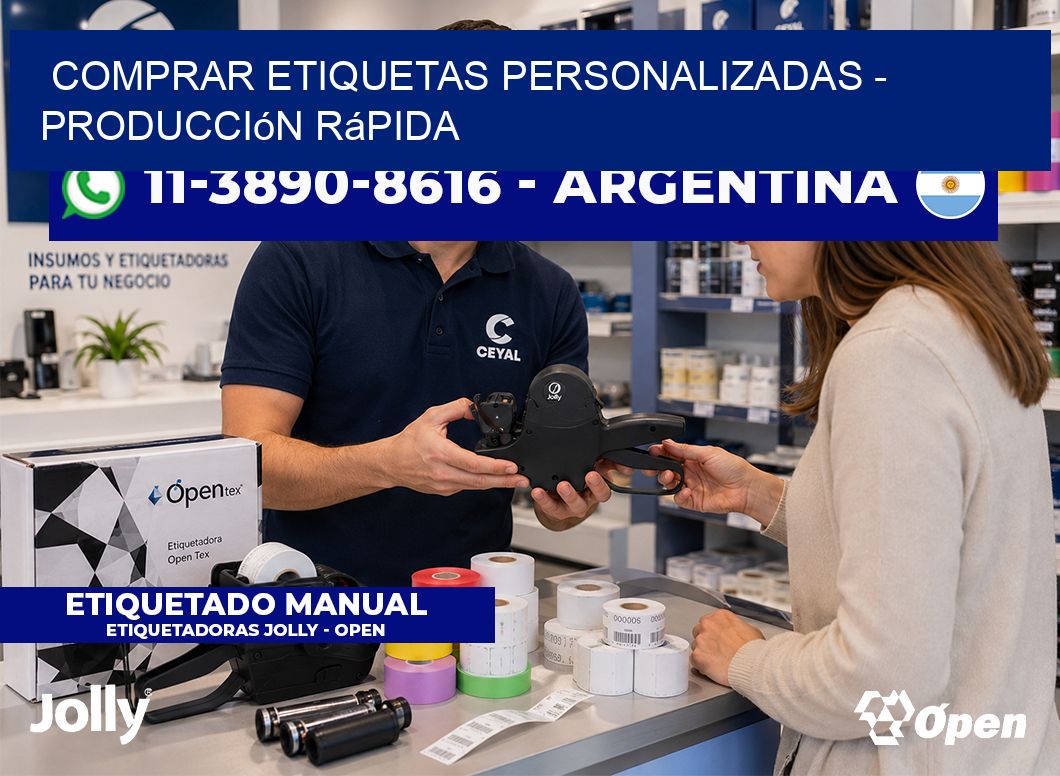 COMPRAR ETIQUETAS PERSONALIZADAS - Producción rápida