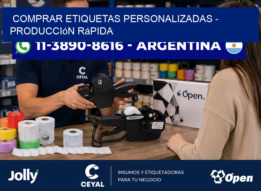 COMPRAR ETIQUETAS PERSONALIZADAS - Producción rápida