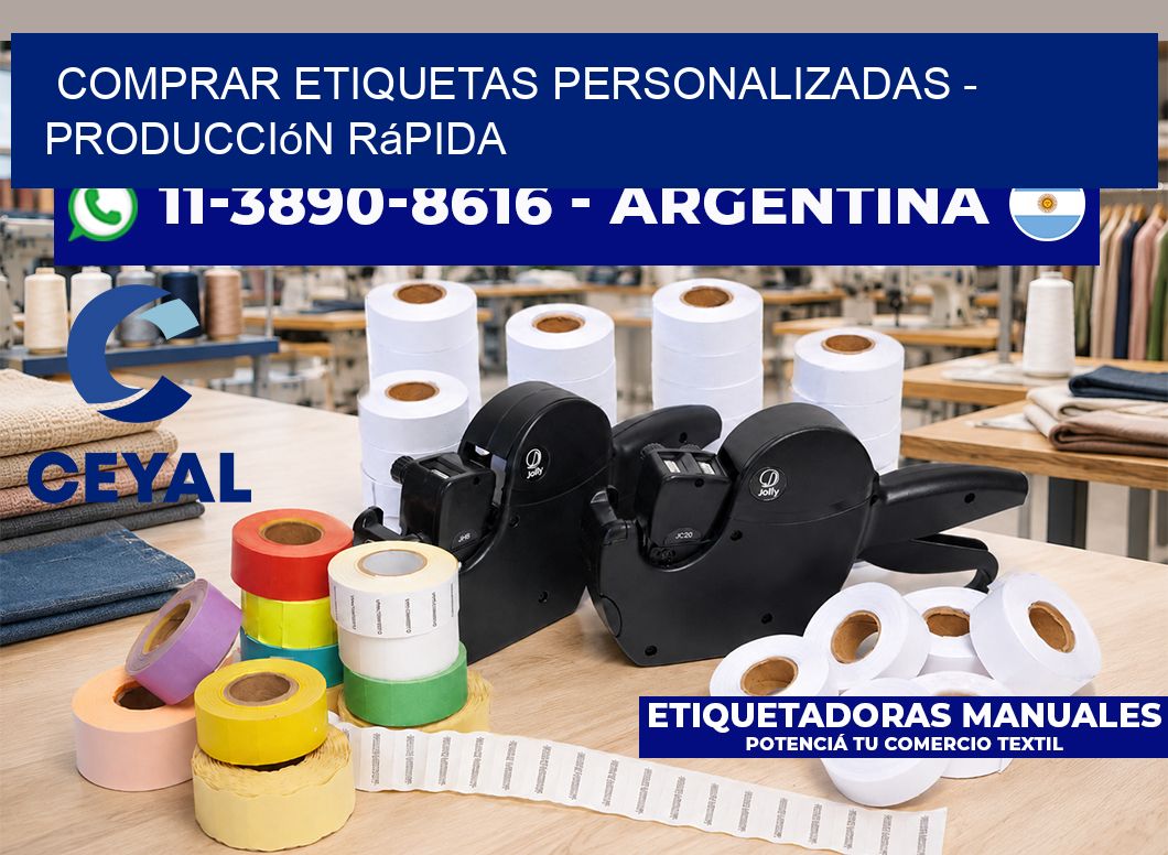 COMPRAR ETIQUETAS PERSONALIZADAS - Producción rápida